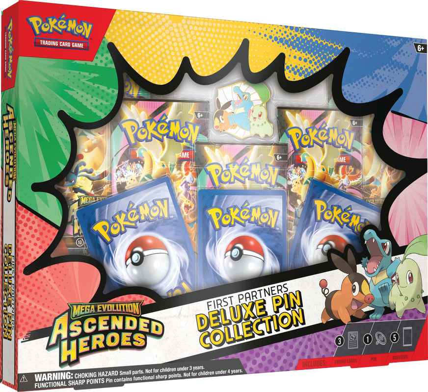 POKEMON - ASCENDED HEROES - FIRST PARTNERS DELUXE PIN COLLECTION (Pre-Order)