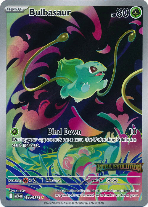 Bulbasaur - 133/132 - Promo (Mega Evolution Stamped) - Sealed