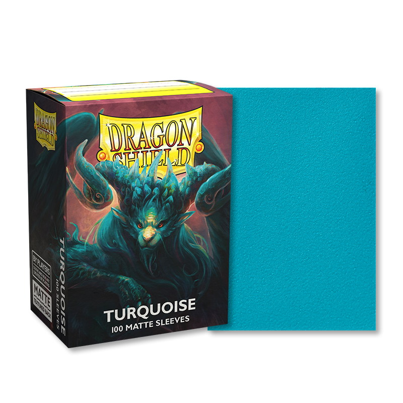 DRAGON SHIELD SLEEVES - MATTE TURQUOISE (100CT)
