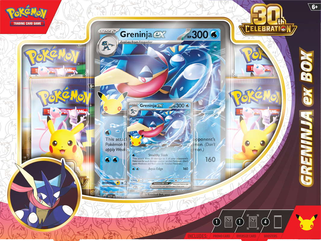 POKEMON - 30TH CELEBRATION - SYLVEON EX/ GRENINJA EX BOX