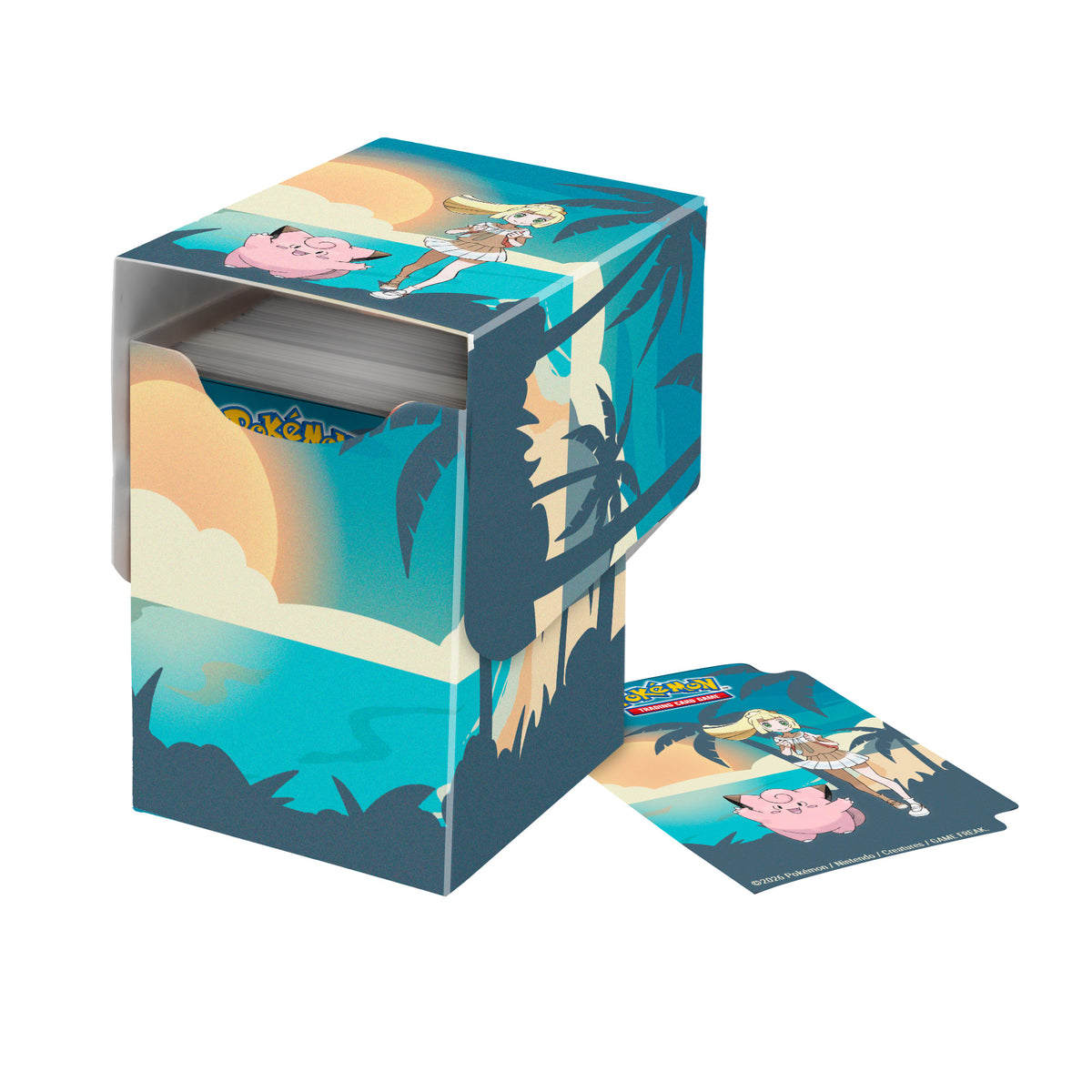 UP - DECK BOX PRO (100+) - POKEMON LILLIE AND CLEFAIRY
