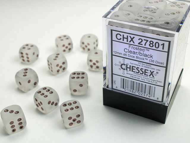 FROSTED 36D6 CLEAR/BLACK 12MM