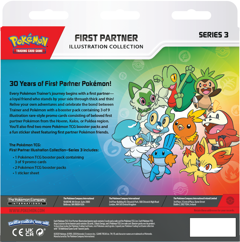 POKEMON - FIRST PARTNER ILLUSTRATION COLLECTION - SERIES 3