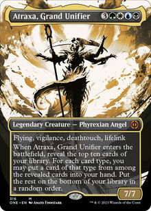 Atraxa, Grand Unifier (Showcase) (316) [Phyrexia: All Will Be One] [Showcase, Borderless]
