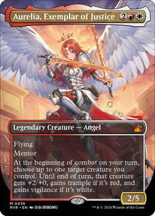 Aurelia, Exemplar of Justice (Anime Borderless) (436) [Ravnica Remastered] [Borderless]