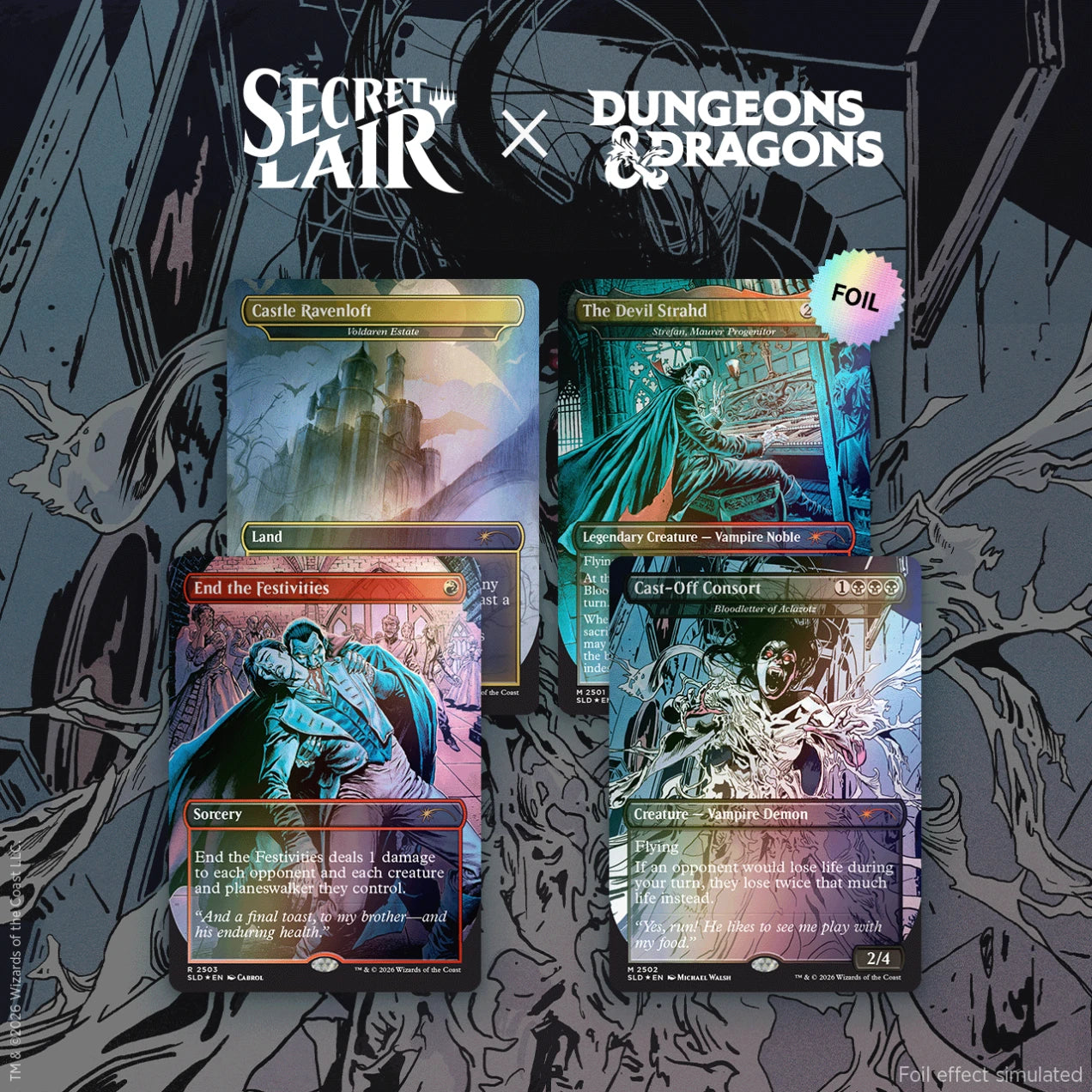 MTG Secret Lair x Dungeons & Dragons®: Strahd's Descent