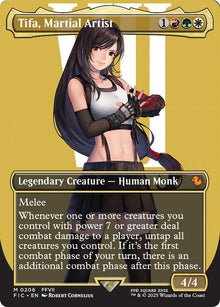Tifa, Martial Artist (Borderless) (206) [Final Fantasy Commander]