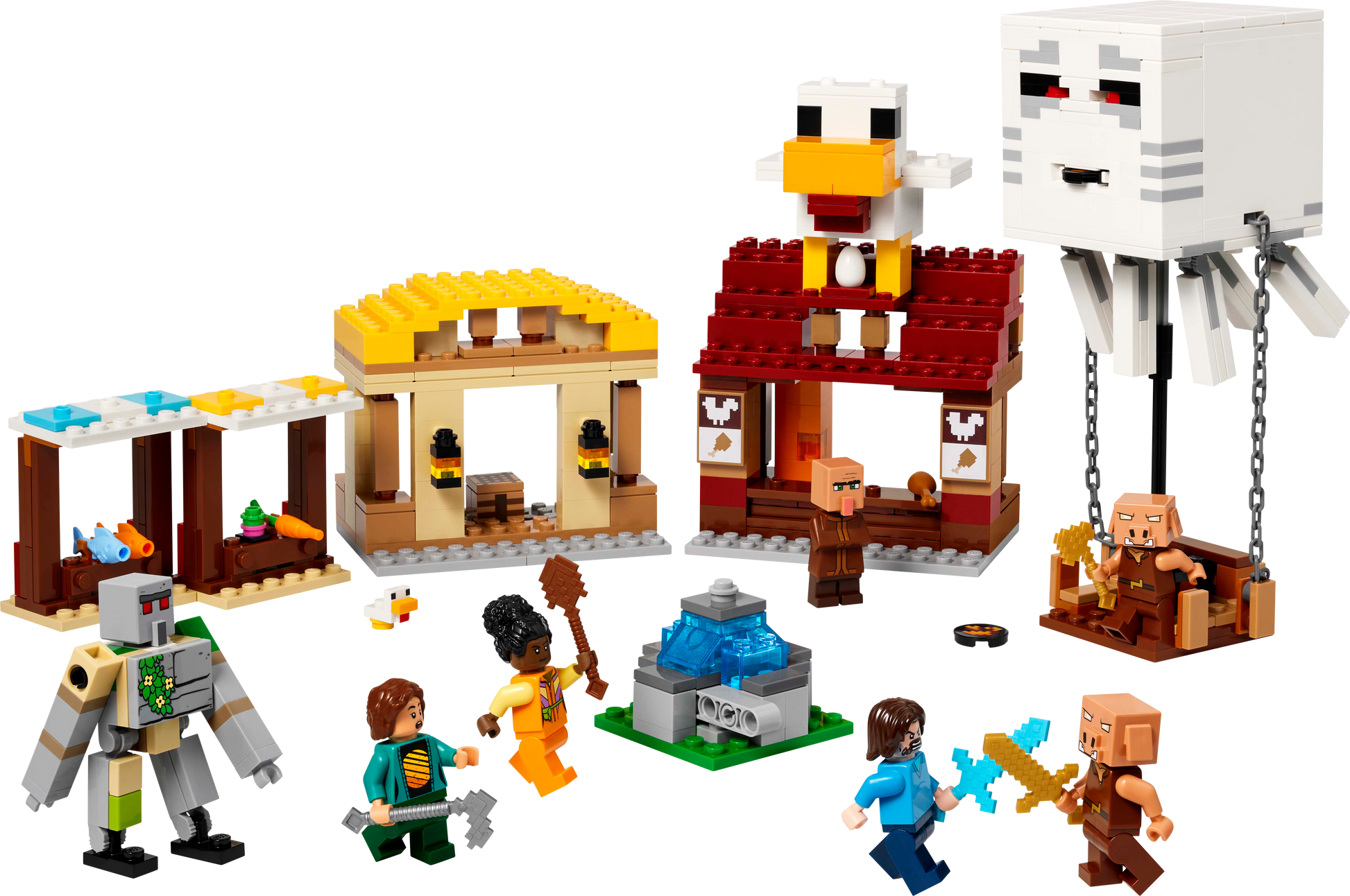 LEGO Minecraft The Ghast Balloon Village Attack (21273)