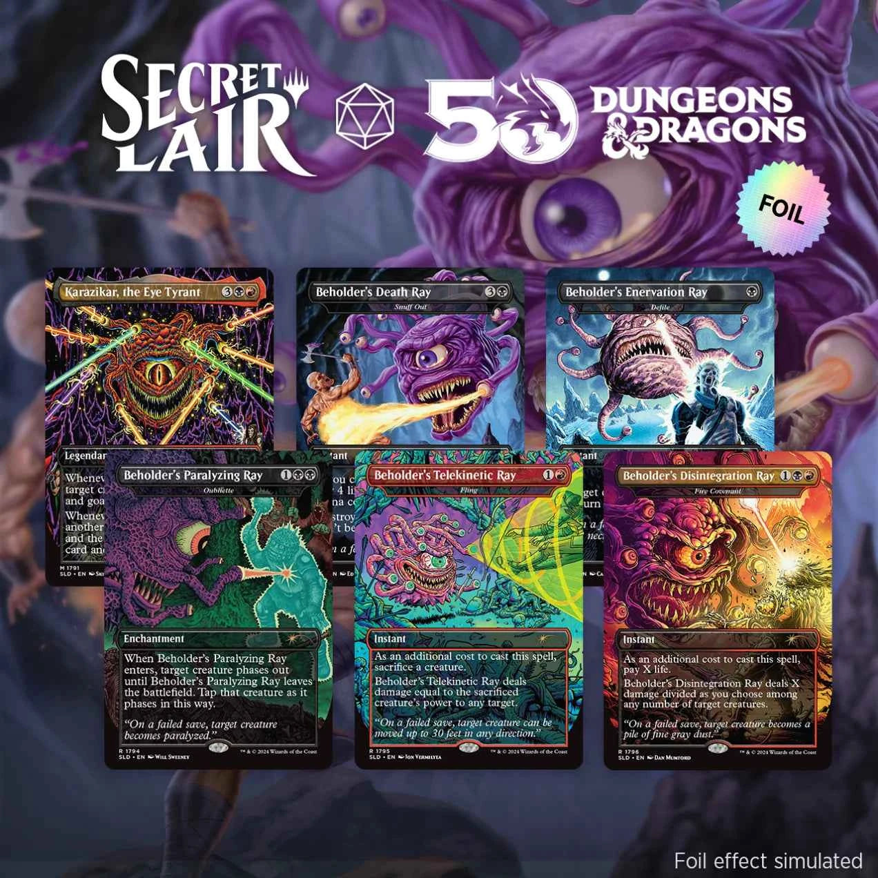 Secret Lair x Dungeons & Dragons®: Death is In the Eyes of the Beholder II (Foil Edition)