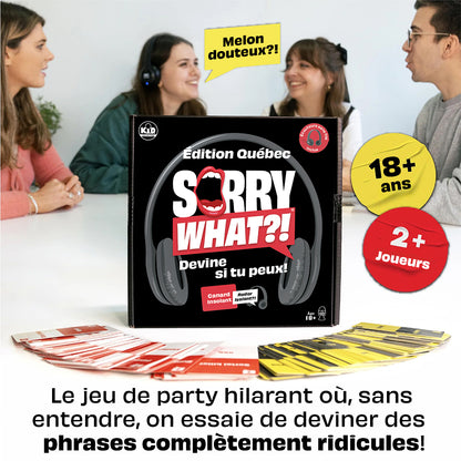 Jeu Sorry What?! - Édition Québec