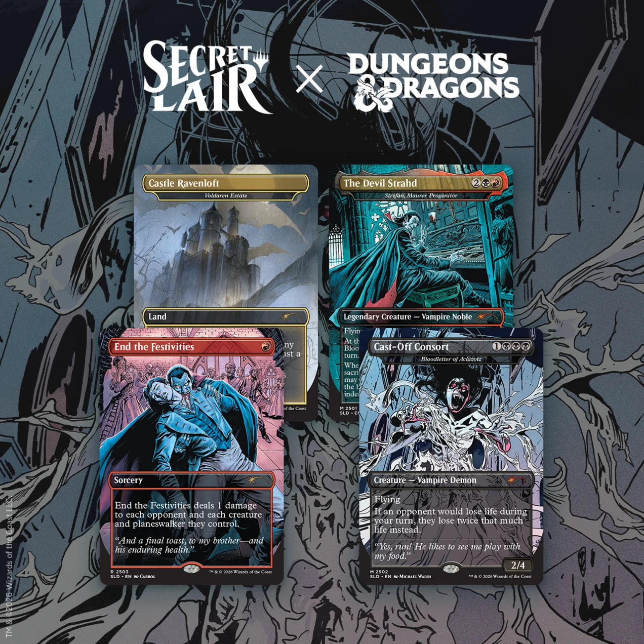 MTG Secret Lair x Dungeons & Dragons®: Strahd's Descent