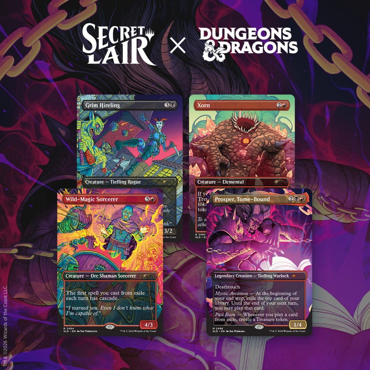 MTG Secret Lair x Dungeons & Dragons®: Shadows Over Baldur's Gate