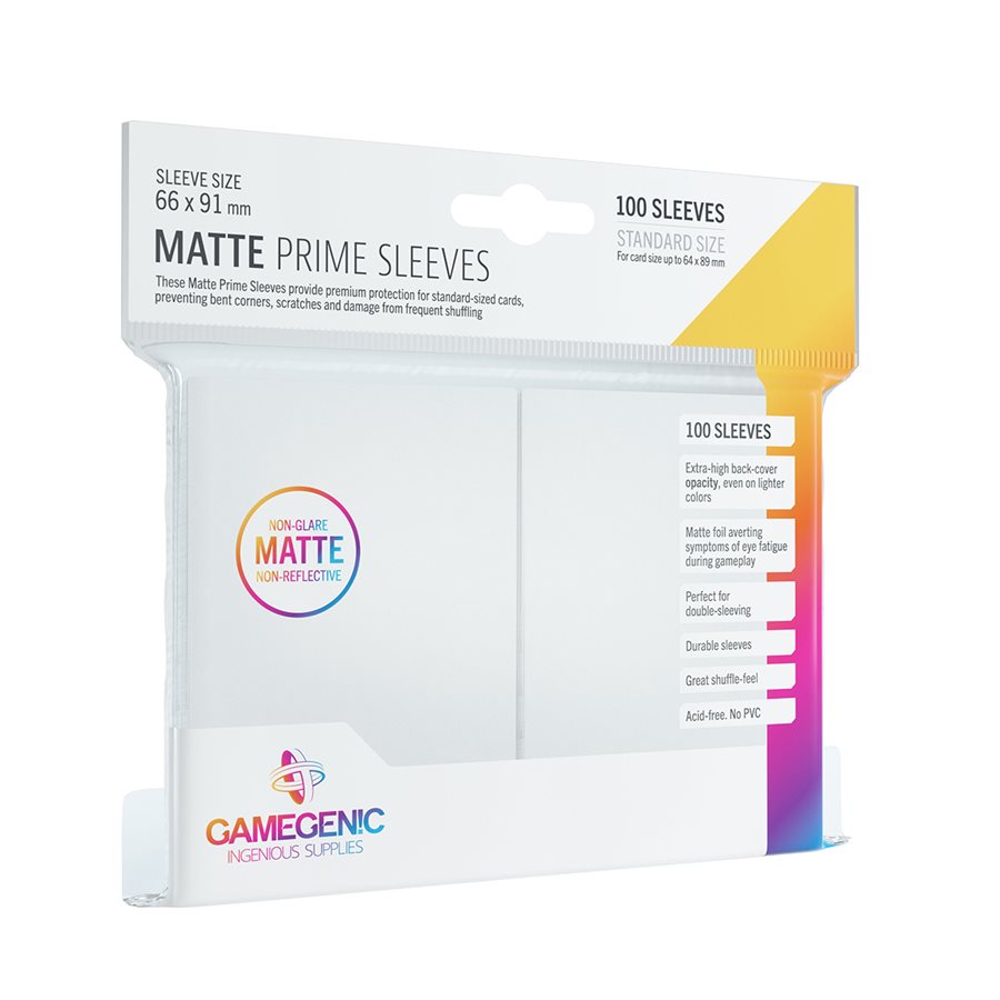 Sleeves: Gamegenic: Matte Prime Sleeves: White (100)
