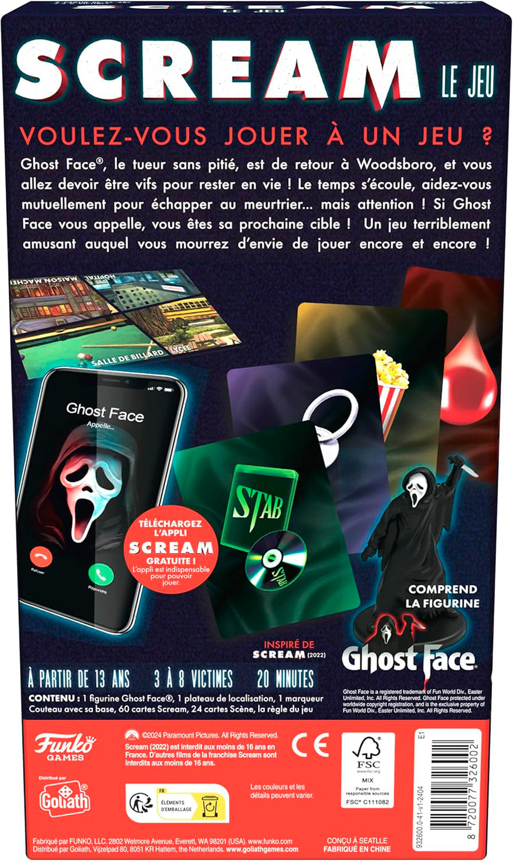 Jeu Scream (FR)
