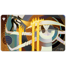Playmat: Stitched (White): Magic: The Gathering - March of the Machine: Rebuild the City