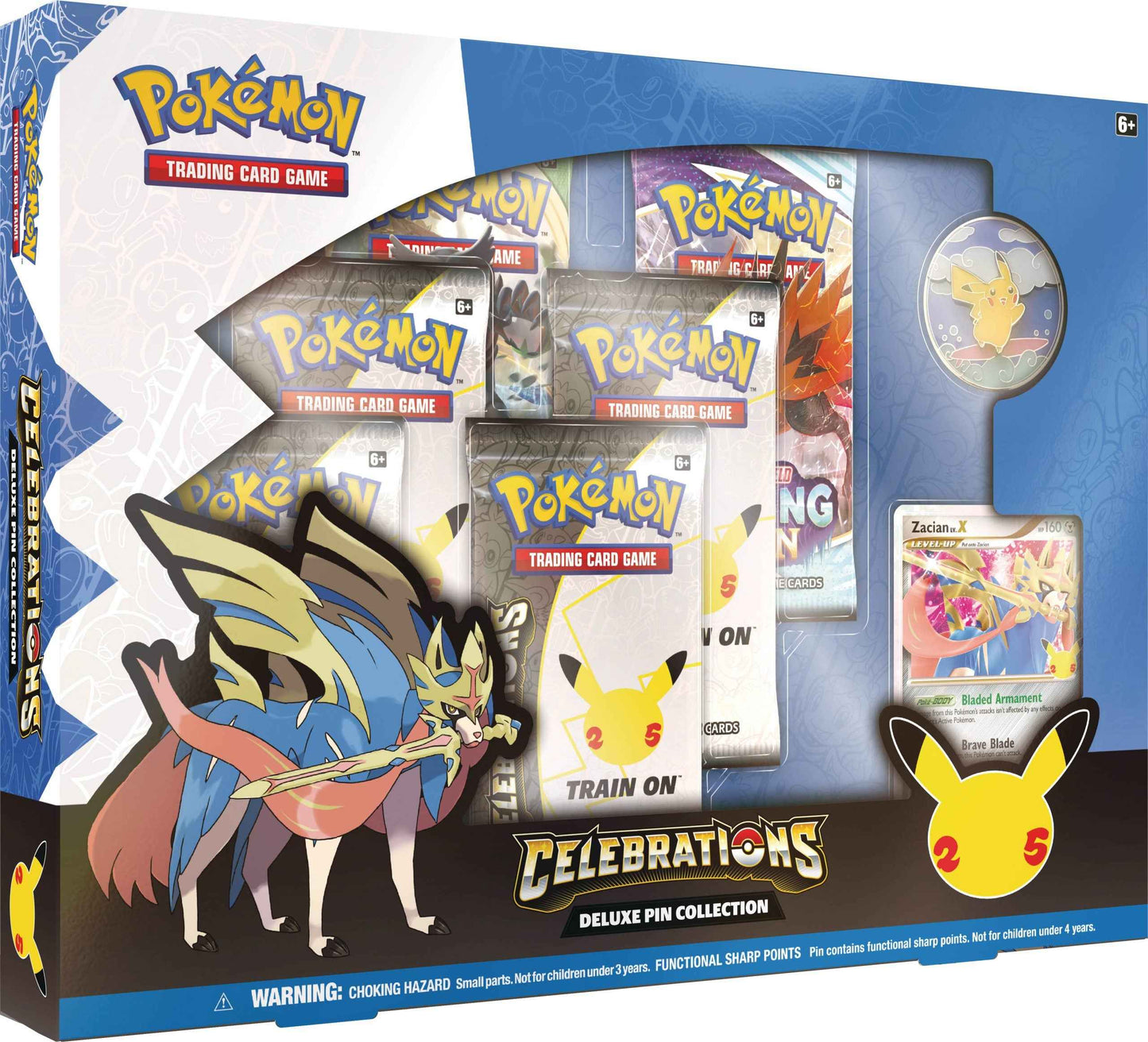 POKEMON - CELEBRATIONS - DELUXE PIN COLLECTION - ZACIAN V