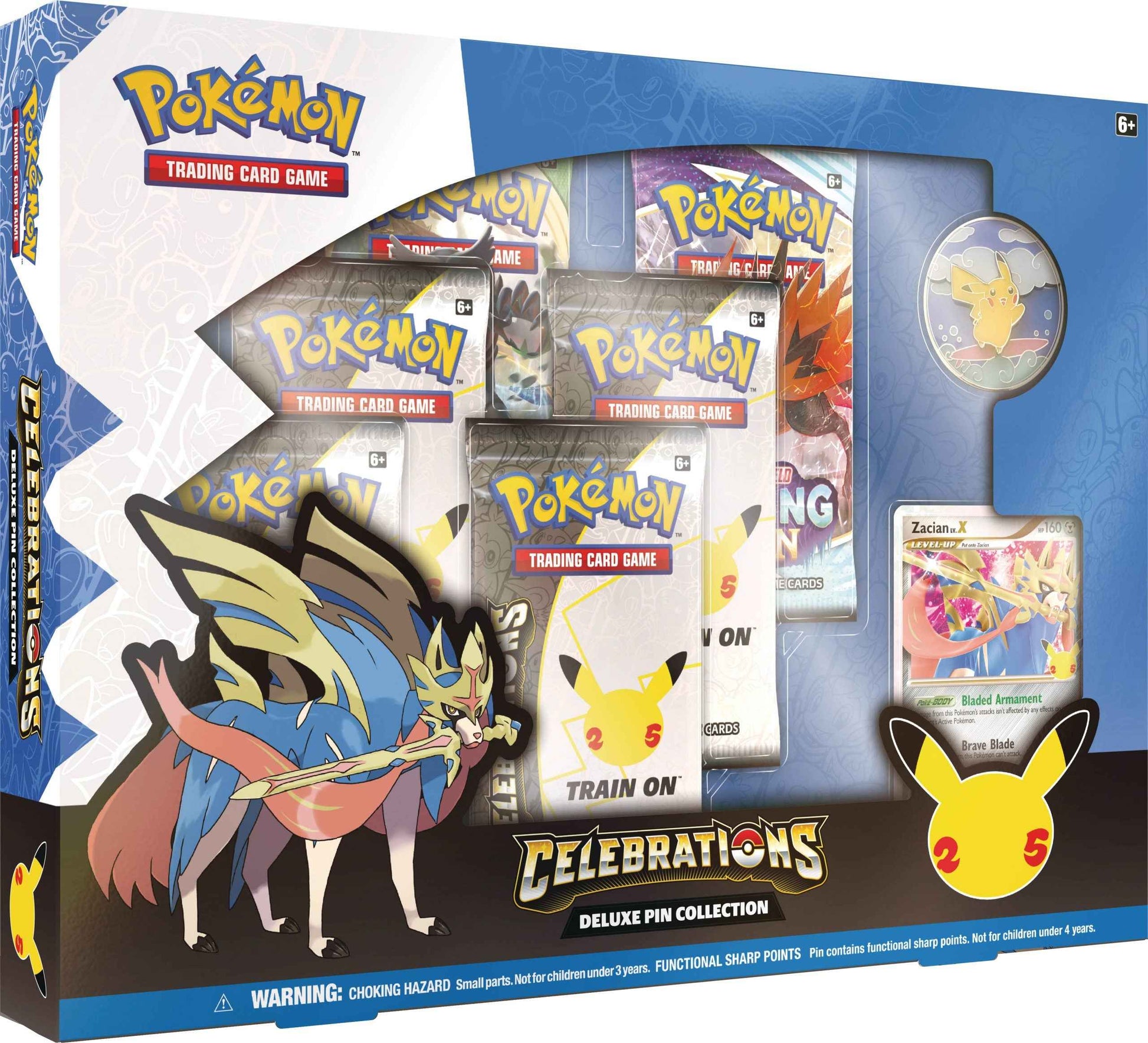POKEMON - CELEBRATIONS - DELUXE PIN COLLECTION - ZACIAN V