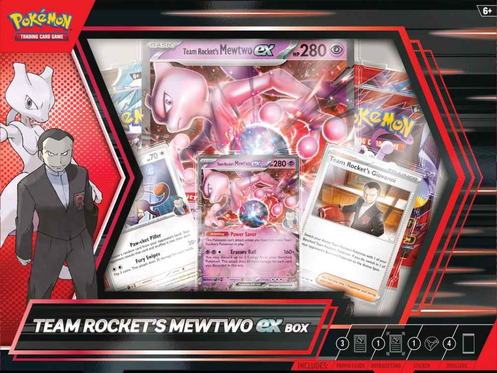 POKEMON - SCARLET & VIOLET - TEAM ROCKET'S MEWTWO EX BOX
