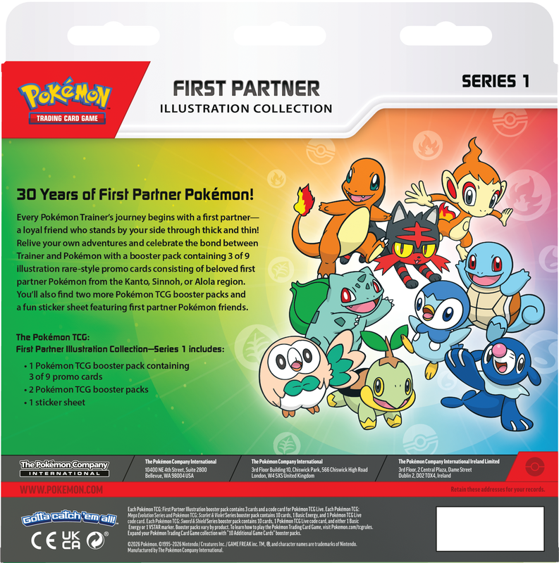 POKEMON - FIRST PARTNER ILLUSTRATION COLLECTION SERIES 1