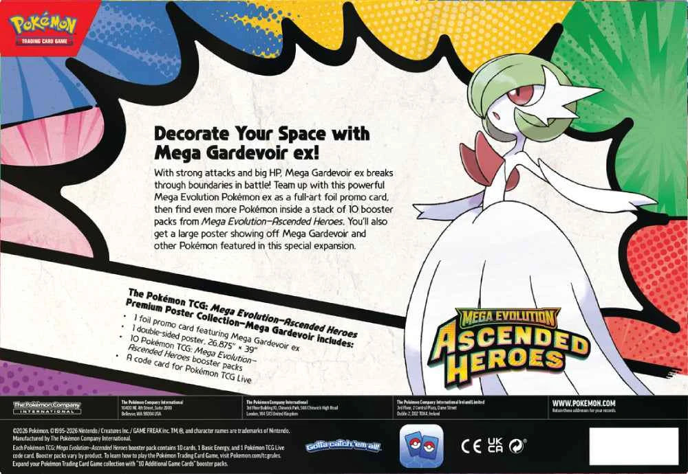 POKEMON : ASCENDED HEROES - PREMIUM POSTER COLLECTION - MEGA GARDEVOIR EX (Pre-order)