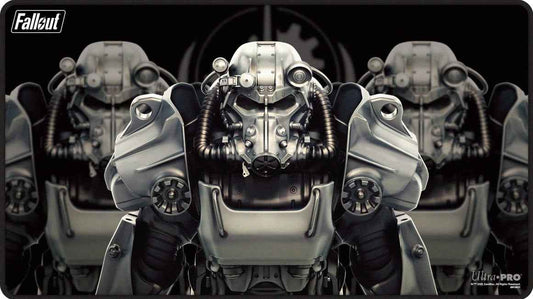 UP PLAYMAT - MTG FALLOUT BROTHERHOOD OF STEEL BETHESDA BLACK STITCH