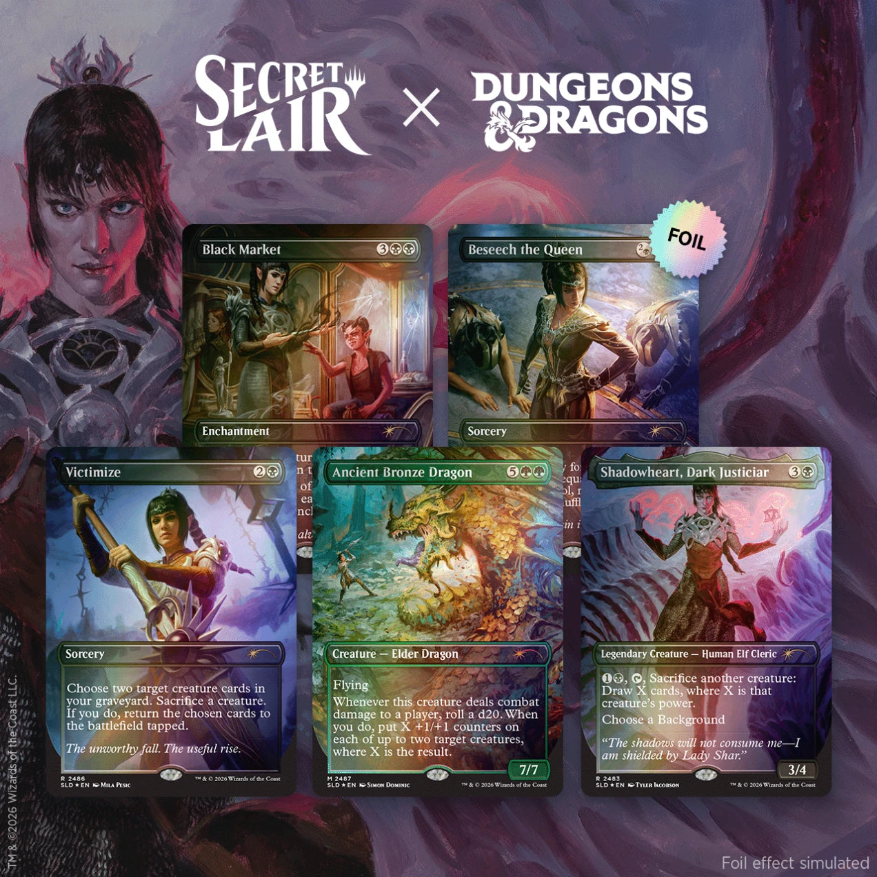 MTG Secret Lair x Dungeons & Dragons®: Shadowheart's Devotion