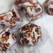 Copper Blossom - 7 Piece Luxury Dice Set - QuestChest