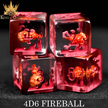 Fireball 4D6 Dice Set - QuestChest