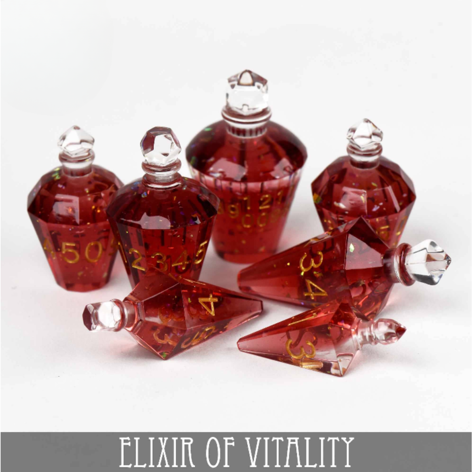 Elixir of Vitality - 7 Dice Set (Handmade) - QuestChest