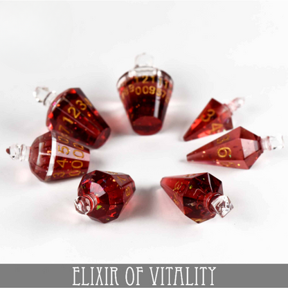 Elixir of Vitality - 7 Dice Set (Handmade) - QuestChest