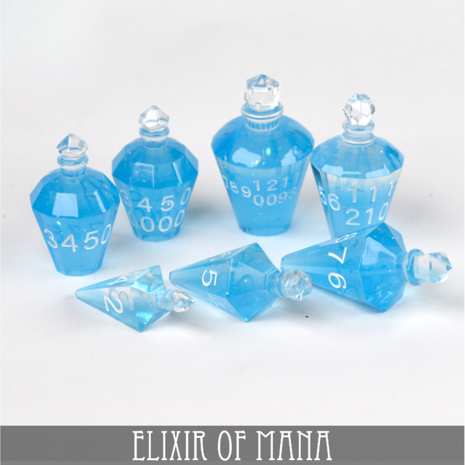 Elixir of Mana - 7 Dice Set (Handmade)