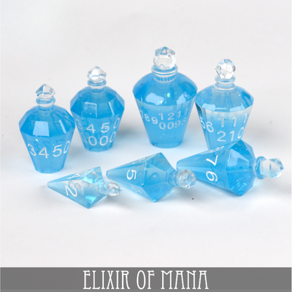 Elixir of Mana - 7 Dice Set (Handmade)