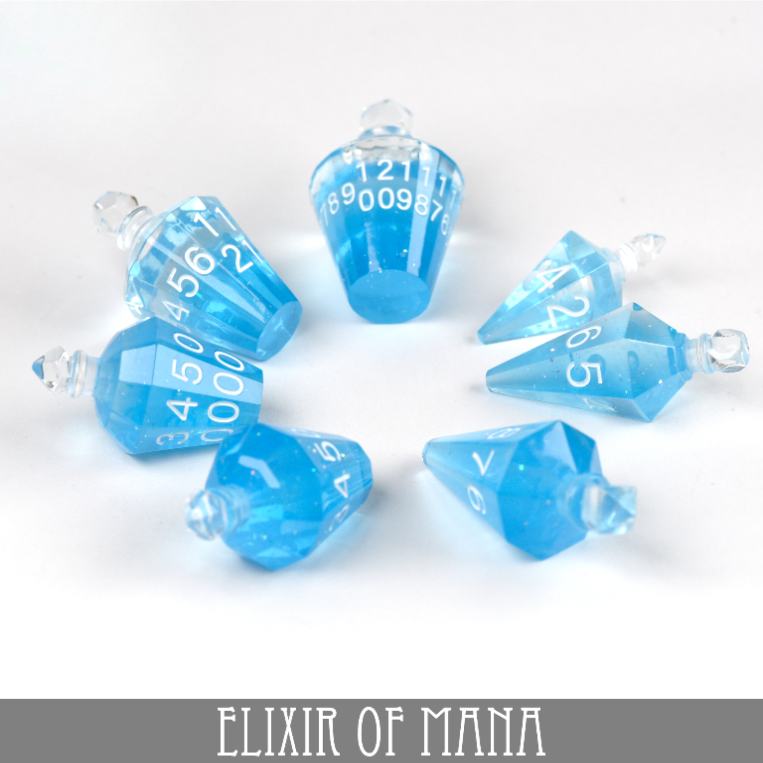 Elixir of Mana - 7 Dice Set (Handmade)
