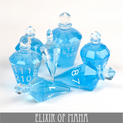 Elixir of Mana - 7 Dice Set (Handmade)