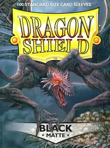 DRAGON SHIELD SLEEVES - MATTE BLACK (100C)