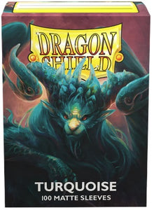 DRAGON SHIELD SLEEVES - MATTE TURQUOISE (100CT)