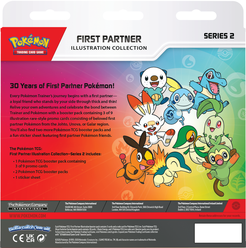 Pokemon - First Partner Illustration Collection - Series 2 (Pre-Order)