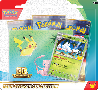 POKEMON - 30TH CELEBRATION - TECH STICKER COLLECTION