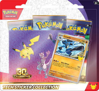 POKEMON - 30TH CELEBRATION - TECH STICKER COLLECTION