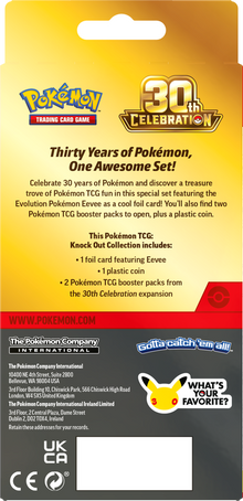 POKEMON - 30TH CELEBRATION - KNOCK OUT COLLECTION