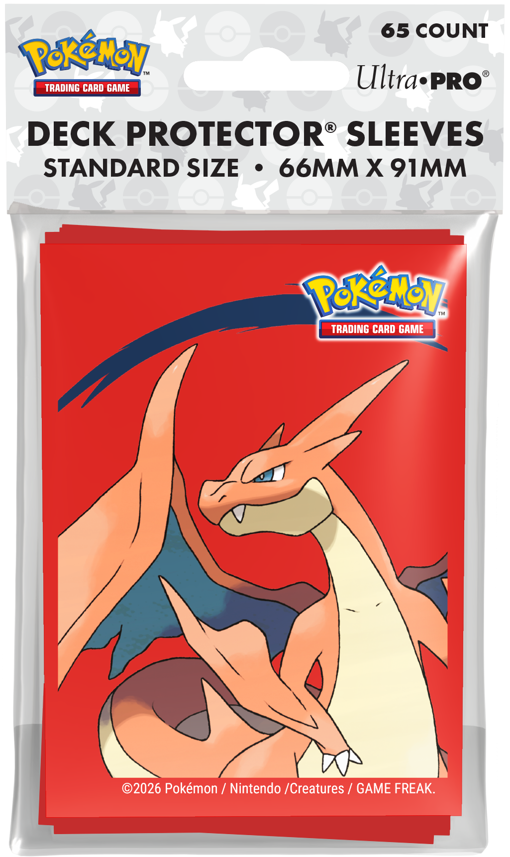 UP - D-PRO POKEMON - MEGA CHARIZARD Y SLEEVES (65CT)