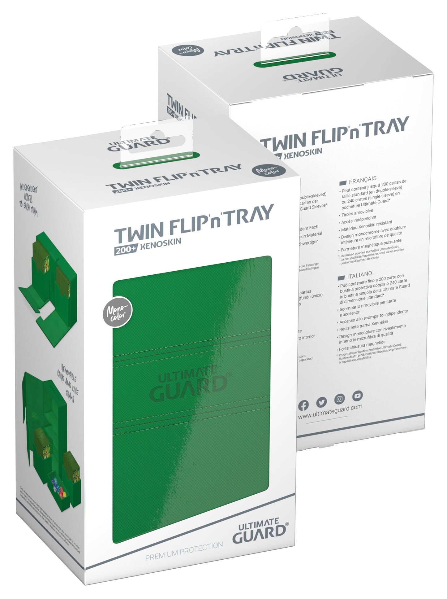 UG TWIN FLIP N TRAY DECK CASE MONOCOLOR (200+)