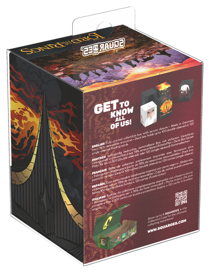 Ultimate Guard - Squaroes 100ct Deck Box - The Lord Of The Rings - Various Designs