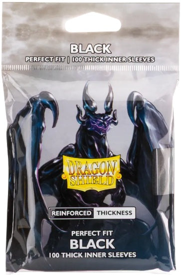 DRAGON SHIELD - SLEEVES PERFECT FIT - THICK INNER BLACK (100CT)