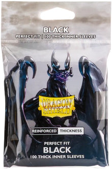 DRAGON SHIELD - SLEEVES PERFECT FIT - THICK INNER BLACK (100CT)