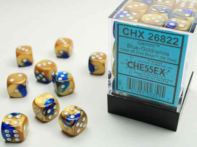 GEMINI 36D6 BLUE-GOLD/WHITE 12MM