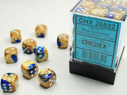 GEMINI 36D6 BLUE-GOLD/WHITE 12MM