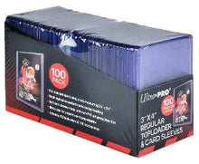 UP TOPLOADER 3X4 REGULAR + SLEEVES (100CT)