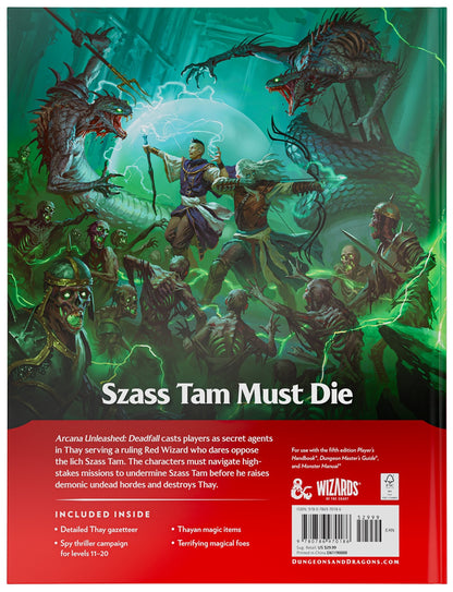 DND RPG ARCANA UNLEASHED DEADFALL HC