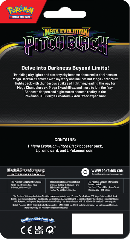 POKEMON - ME05 PITCH BLACK - CHECKLANE BLISTER